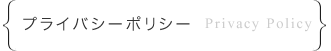 プライバシーポリシー  